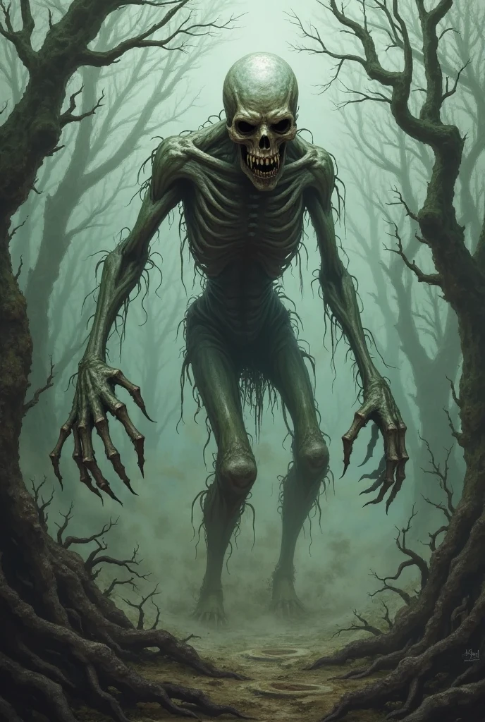 From the depths of the swamp, a macabre transformation occurs when the skeletons of long-dead creatures begin to dissolve, Your bones melting into the murky waters below.