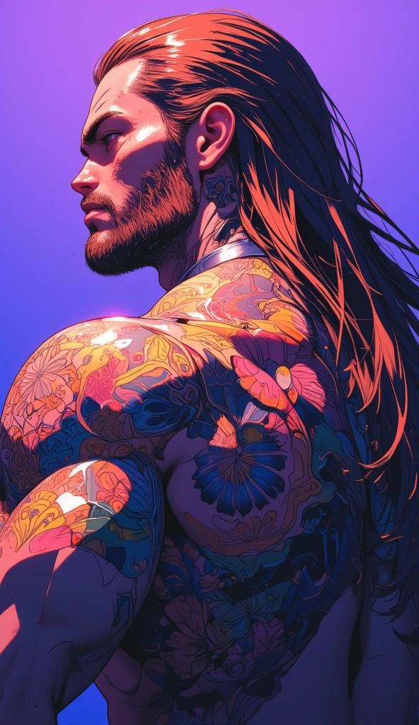 ::jason fabok and yoji shinkawa style ::2.0 comix illustration style man with very flawless beard well detailed hair medium turned body,tatoon style , comic book style ,man ultra detailed, (beautiful and clear background:1.2),, fantastic paintings ,graffit style, olhos altamente detalhados , a t-shirt or dressed in a white blouse underneath, with both fists in a fighting position, and bracelets, with long hair , stained glass colored, out, vibrant, fantastic paintings by joe madureira ,high quality, --ar 3:4 --upbeta --test --creative --upbeta --upbeta --upbeta --upbeta ,photo, sticker art, freedom, soul, digital illustration, comic style, perfect anatomy, centered, approaching perfection, dynamic, highly detailed, watercolor painting, artstation, concept art, smooth, sharp focus, illustration, art by carne griffiths and ,alone anime, perfect anatomy, centered, approaching perfection, dynamic, highly detailed, character sheet, artstation, concept art, smooth, sharp focus, illustration, art by kim jung gi,, artgerm, carne griffiths and wadim kashin , sasha yakovleva, loish, jeremy mann, full body shot, character sheet, lightningwave, beautiful anime watercolor painting ,paint dripping by tim okamura, victor nizovtsev, greg rutkowski, noah bradley. trending on artstation, 8k, masterpiece, graffiti paint, fine detail, full of color, intricate detail, golden ratio illustration,monochromatic green background, masterpiece, best quality, high quality, highres, best quality, high resolution fix, bright amazing lighting, detail enhancement,(beautiful and clear background:1.2),, fantastic paintings ,graffit style, olhos altamente detalhados , a white t-shirt or tatoon stamp , blond hair, masterpiece, best quality, high quality, highres, detail enhancement, ((most beautiful image in the world)), masterpiece, best quality, high quality, highres, detail enhancement, ((most beautiful image )),with short, shiny black hair, wearing t-shirt, wearing jeans, five legs, like ye