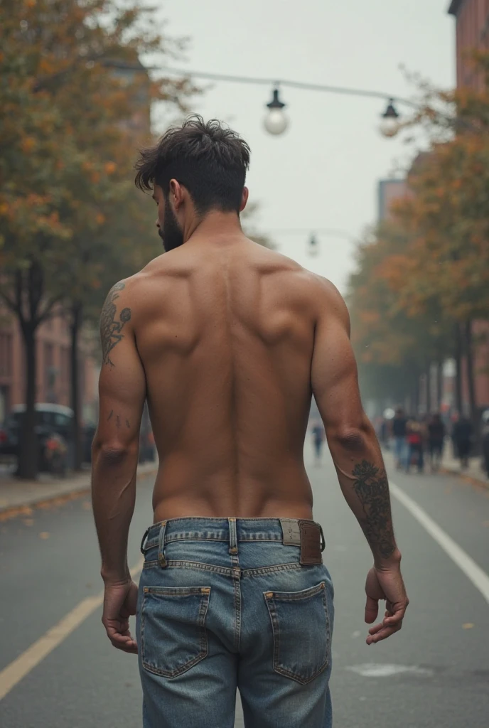 man showing his ass