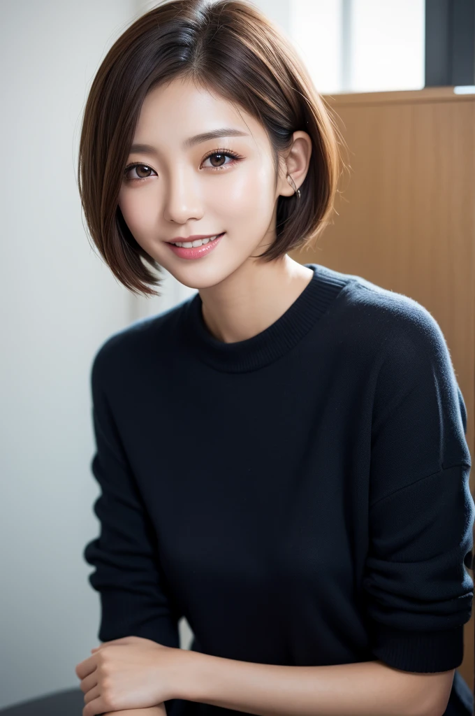 259 20-year-old female, (short hair),(Genuine), smile