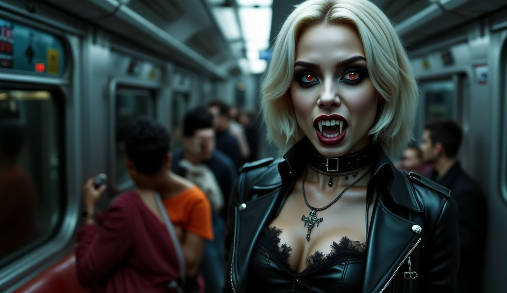 masterpiece, gorgeous, best quality, highres, 1girl, ((solo)), colorfull, blonde, dangerous,vivid eyes,(yellow eyes), alone, , mesmering eyes, neon, smilling, scary smile, madness, ((blood, colorful, ink)) BREAK intimate,cyberpunk, digital art, high details, modern, intricate, perfect face, traced lights, backlight, scary, (sensual), misteryous, blood, cinematic BREAK , backlight, glowing eyes, artistic, wallpaper, futuristic clothes, fog, BREAK superior, long hair, absurdes, crazy smile, HyperStylizeV6, power \(csm\), symbol-shaped pupils, naked, nsfw