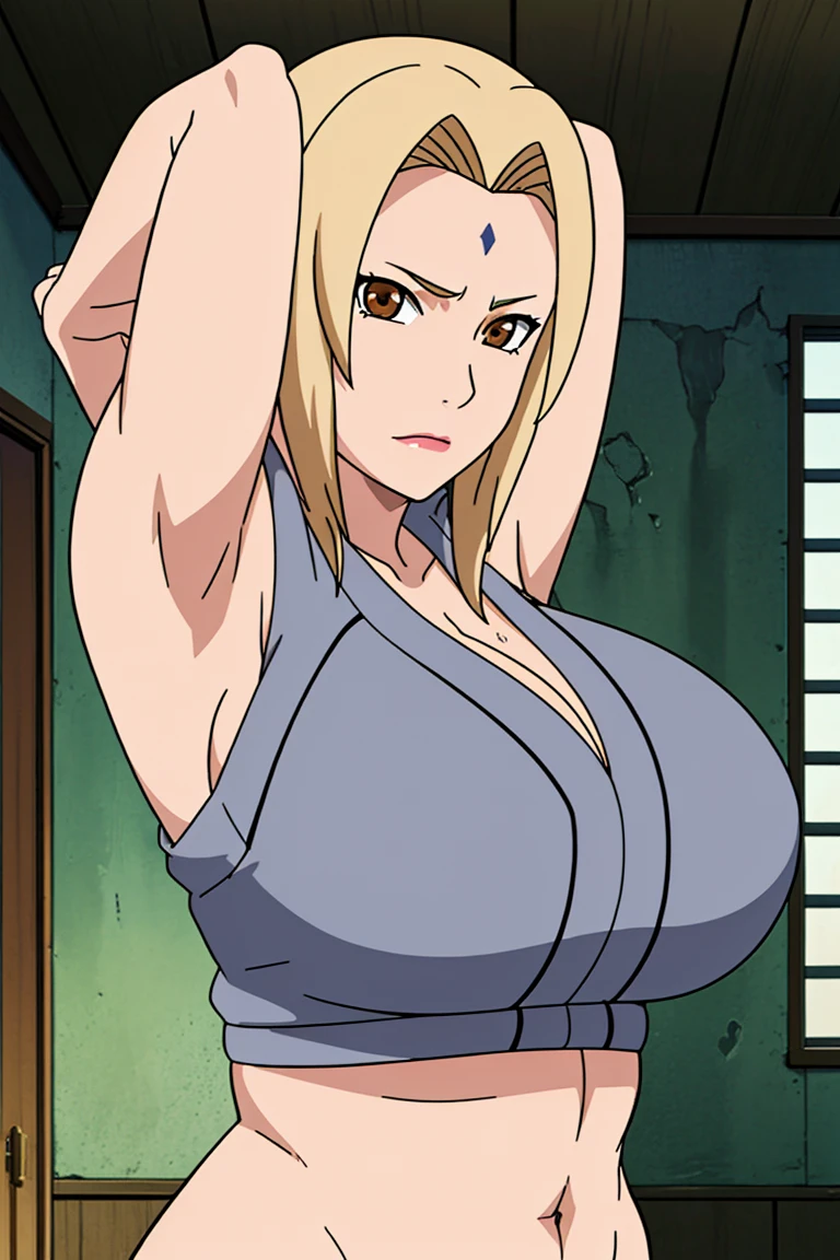 alone focus, alone, close, View your viewers,((In underwear)),long knee high boots,((tsunade)), 1 person,((tsunade milf physique)),(Forehead mark ), high twintails,blondes, eye, smile, from the front,Huge breasts,Thick thighs,((Sharp details High resolution body parts Perfect body parts )),(((Blushing,Red face))),(Sad expression),((1 person)),(alone), (In underwear), ((Front view)),((fall on one's back))Beautiful white skin with a pinkish tint,4K,8k,16K, Look at this,Textured skin, camel toe, fall on your back, Embarrassed face, rabbit ears, ((Hugging)), hold the stick between your chest, be defeated,Subjective,Open your mouth,Slim Body, Breastfeeding your baby