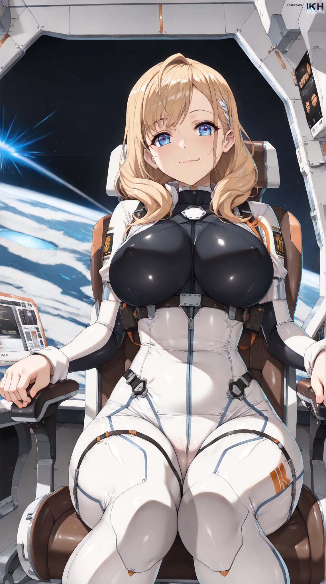 1girl, blonde hair, brown eyes, short hair, blunt bangs, ,, empty eyes ,large breasts, nipple, ,, Heavy snowfall area frozen (Sweating profusely, Love juice, Wet Woman, female ejaculation) crying mountain Alone, crying, Naked, futuristic space station, sleek metal exterior, modular design, advanced propulsion systems, Peeing, lactation, projectile lactation