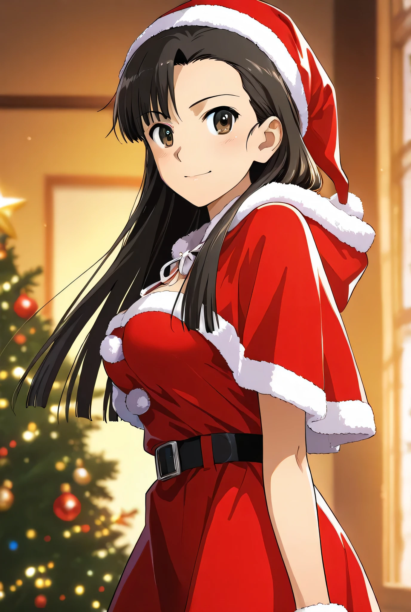 Numbles,santa costume, 1girl ,alone,