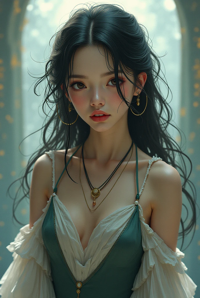 (masterpiece), (High resolution), (Very delicate),(Horror elements), breast enhancement,Hot Fallen Devil