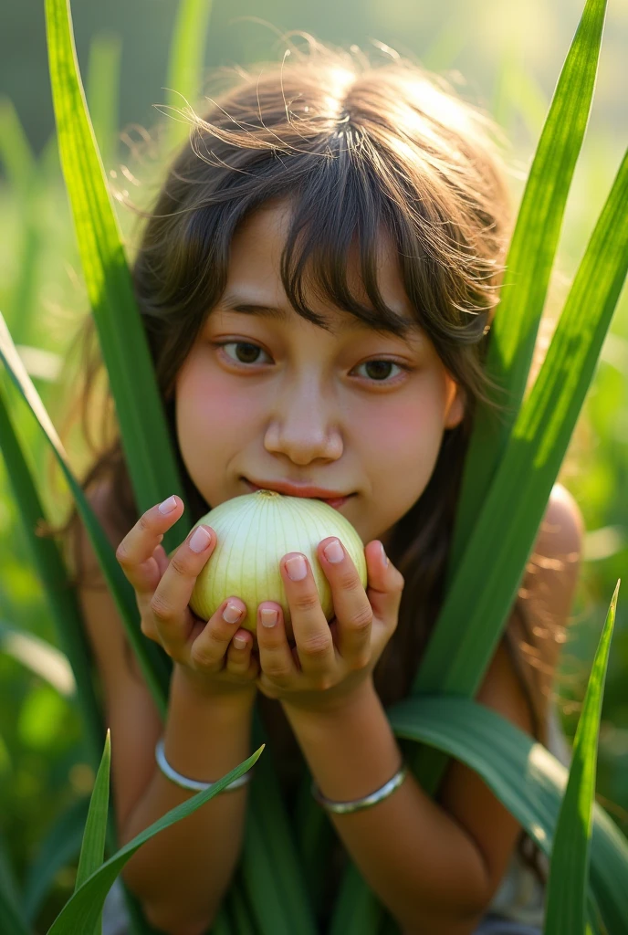 FAZENDA COM CELEIRO, cavalo, GIRLS CHILDREN 12 YEARS OLD, PICKING APPLES WITH A FARMER'S HAT, LOIRAS COM CABELO LISO, TRIGO, ROLOS DE FENO, SOL AO FUNDO DA FAZENDA.