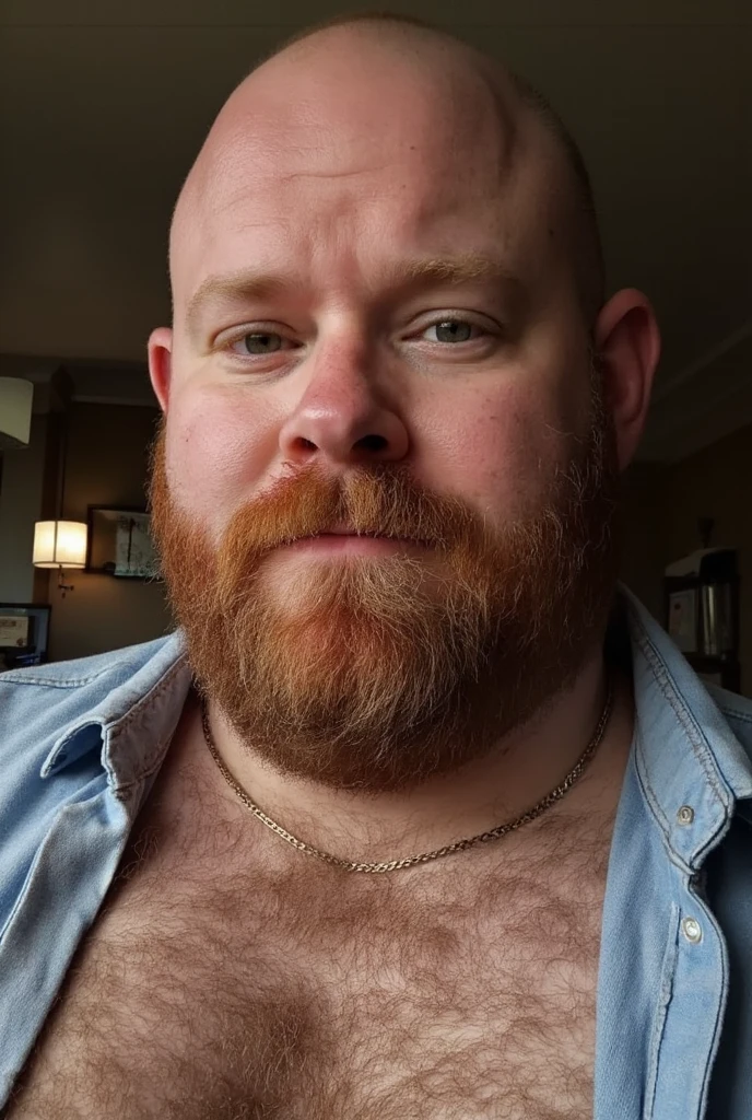 a ginger 42yo man wearing a funny cow velvet full-costume,bull horns, funny flush face, the man is a friendly hunk dude, stunned chest, thighs, he have wide shoulders, hairy, the man is delivering and drinking milk, background with funny cow shapes, pale veiny soft cock, hairy pubic, nice detailed soft glans.