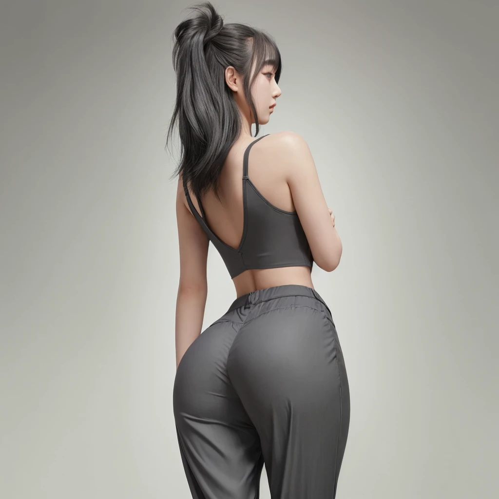 1 girl, solo, adorable, superbly beautiful, short wavy hair, sporty head band, kick boxer fighter, kick boxer style, loose white oblong shirt, short tight pants, curvaceous, toned body, medium round tits, big thighs, perfect legs, candid camera, intricate details, hyper realistic, lifelike, realistic moisy skin, barefooted, (((dim dark black background))), ((tracing light from behind)), ((golden rim light, illuminating the subject from behind)), in fighting stance, (((pakistani teen))), (detailed face and eyes:1.2), (front view), grin, lip gloss, sparkling eyes, seductive eyes