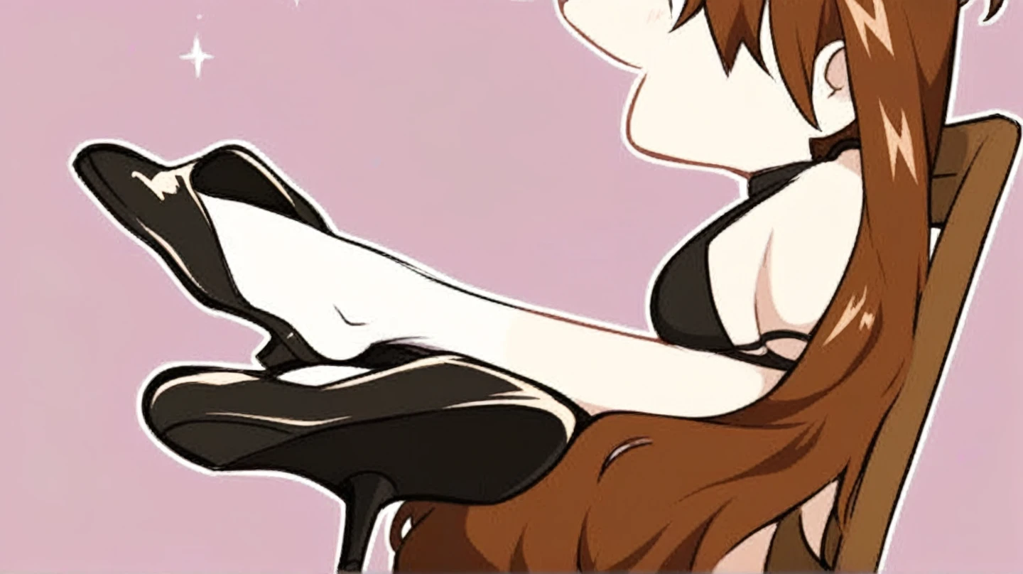 MisshaKarlstein, cat woman, red eyes, red hair, short hair, wavy hair,full body,bare skin, BLACK BUNNY SUIT, BUNNY EARS, fishnet,smelling, nosebleed, clenched teeth, open mouth, pout, sigh