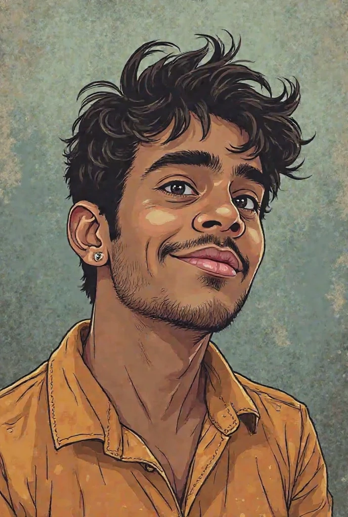 joker in the style of 0mib, illustrator, masterpiece, high quality, 8k, high resolution, high detailed, smile