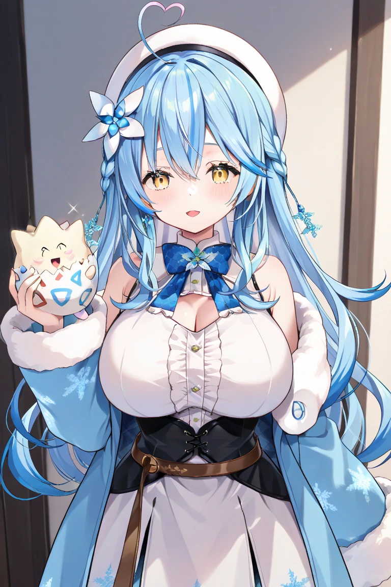 ((​masterpiece、top-quality))、furred、animal ear、tailed、body fur、girl with, lightblue hair、Twin-tailed