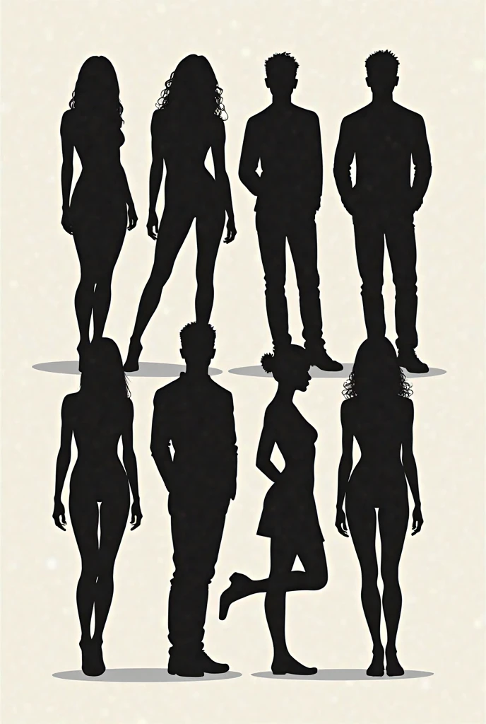 Vector Black People Silhouette