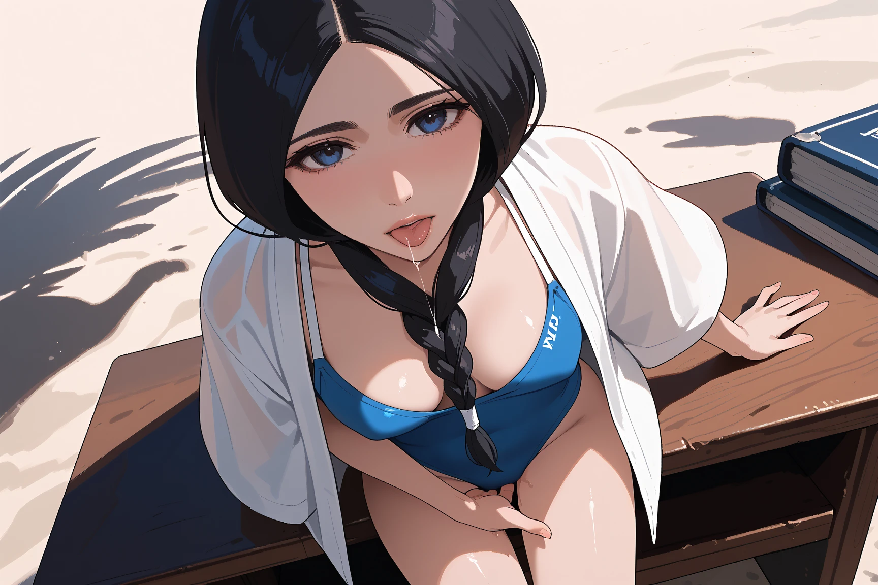 ((masterpiece)), (best quality),, official art, extremely detailed CG unity 8k wallpaper, highly detailed, shiny skin, Depth of field, vivid color,, 1girl, (curvy:0.6), (full body:0.8), girl wearing sexy clothes, sexy , portrait sophie mudd, casual pose, gorgeous young model, cute young woman, a beautiful -aged girl, very pretty model, young , cute young girl, beautiful young girl, beautiful model, long black/blue hair, dark hair, shiny hair, young and cute girl, girl, Hinata, Naruto, Hinata anime, anime, looking at me, high shadow texturing, shadows included, looking epic, epic background, epic place, single person, nobody else, wearing swimsuit, wearing somethink cute, wearing cute dress, adorable, kawaii, cute, proud, happy, definision of happines, rainy day, rain, light source, epic lighting, sunning, 18+ , epic background, super epic backgorund, backgorund theme, suepr shadowing, shadows, dynamic lighting, wearing sexy clothes of random color, (Background: lake), poses: (Poses: standing in lake), light face, light outline lines, realistic, hyper detailer, high details