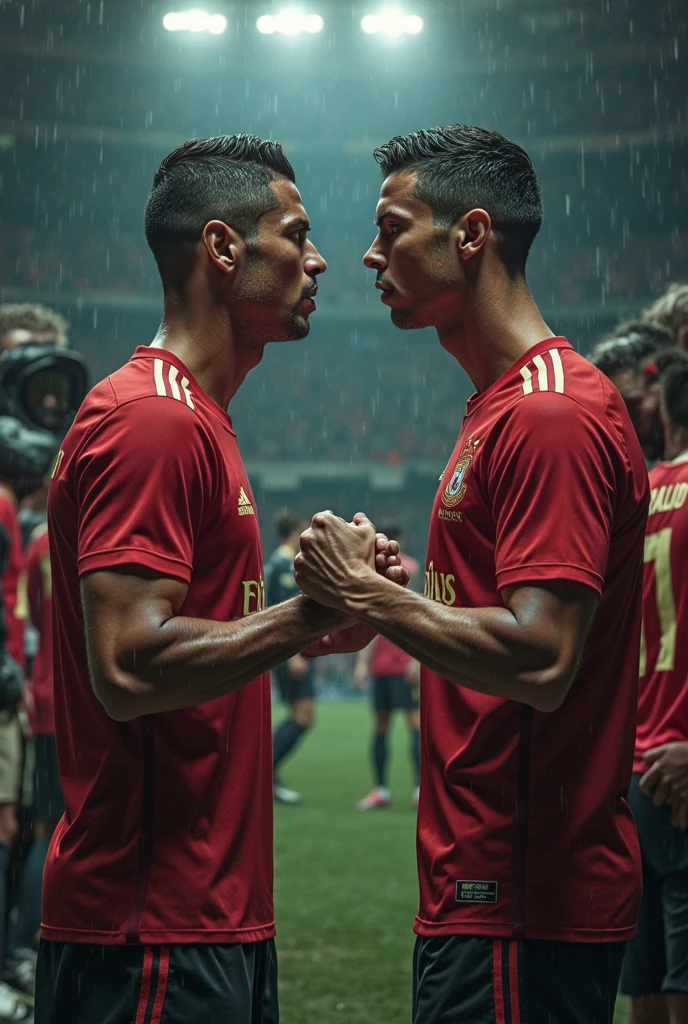 Cristiano ronaldo e neymar se beijando