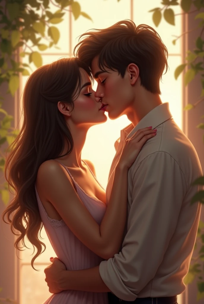 Cousins making out