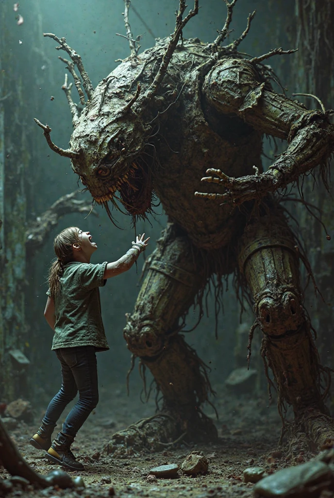 cover page, highres, paid reward available, unparalleled masterpiece, terrifying tale, Hansel and Gretel perfect anatomy, good lighting, volumetric lighting, cinematic shadow,