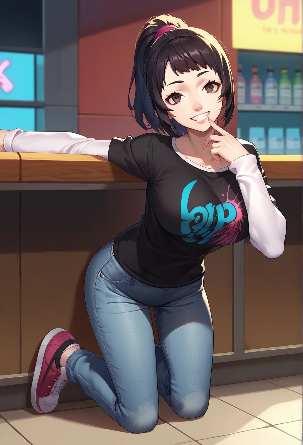 (8K、Best image quality、Highest quality、Accurate human body、Knowledgeable person、Correct five-finger、4K - ultra-vivid、Highest quality, masterpiece, Ultra-high resolution, Detailed Background、The perfect background、　　　　　　　　　　　　　　　

was locked up、 Between the two、1 Girl、2 boys、

Oily skin, Glowing Skin、Realistic skin texture、Beautiful skin in every detail、Shiny skin、Glowing Skin,
masterpiece)、


Long black hair、Purple waiting for a smile、Extra Large 、Sexy Chinese Dress、((Fishnet tights))、Platform leather shoes、charm 、

(((Dim lighting)),(Sit on a large velvet leather sofa、She looked up as if to snuggle up to me.....、Night patrol:1.2, Lounge Girl:1.3, sit right next to me:1.3, throw:1.2, drink alcohol)、(Sweet stuff, Ecstatic face:1.5)