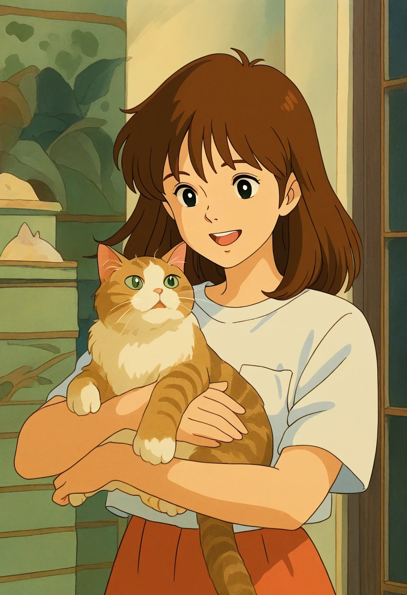 Ghibli style photo editor result - Portrait with Studio Ghibli filter free