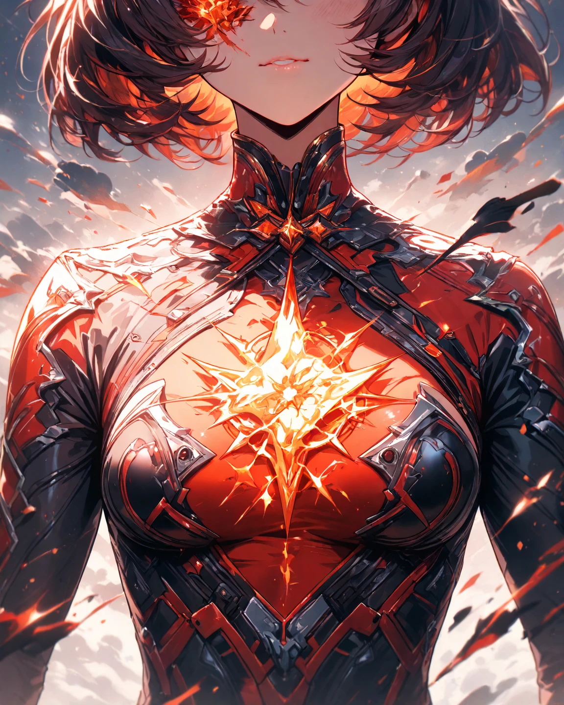 Sorceress Girl, Beautiful land, filled with water and lava, Intricate, Masterpiece, Clever, insanely detailed, 4k, composition, Crop, centred, symmetry, Drawn, Intricate, voluminous lighting, beutiful, A masterpiece saturated with deep colors, Sharp focus, overdetalization, in the style of Dan Mumford and Mark Simonetti, astrophotgraphy