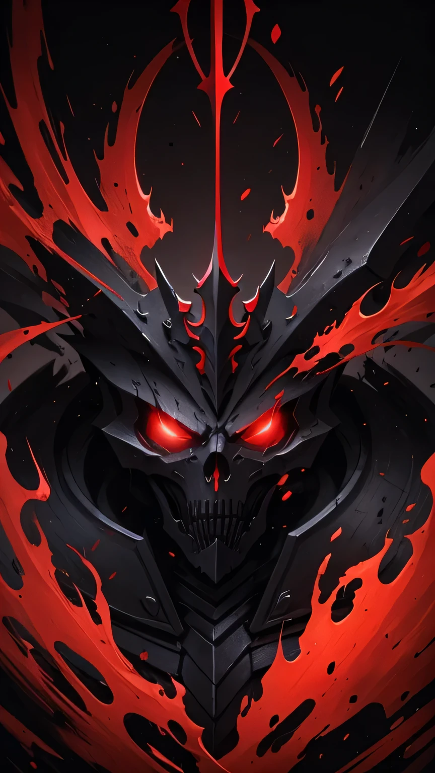 A villain man, intricate details, strong body, skull head, red eyes, wearing hood, colors, realistic, burning background, FHD --auto --s2