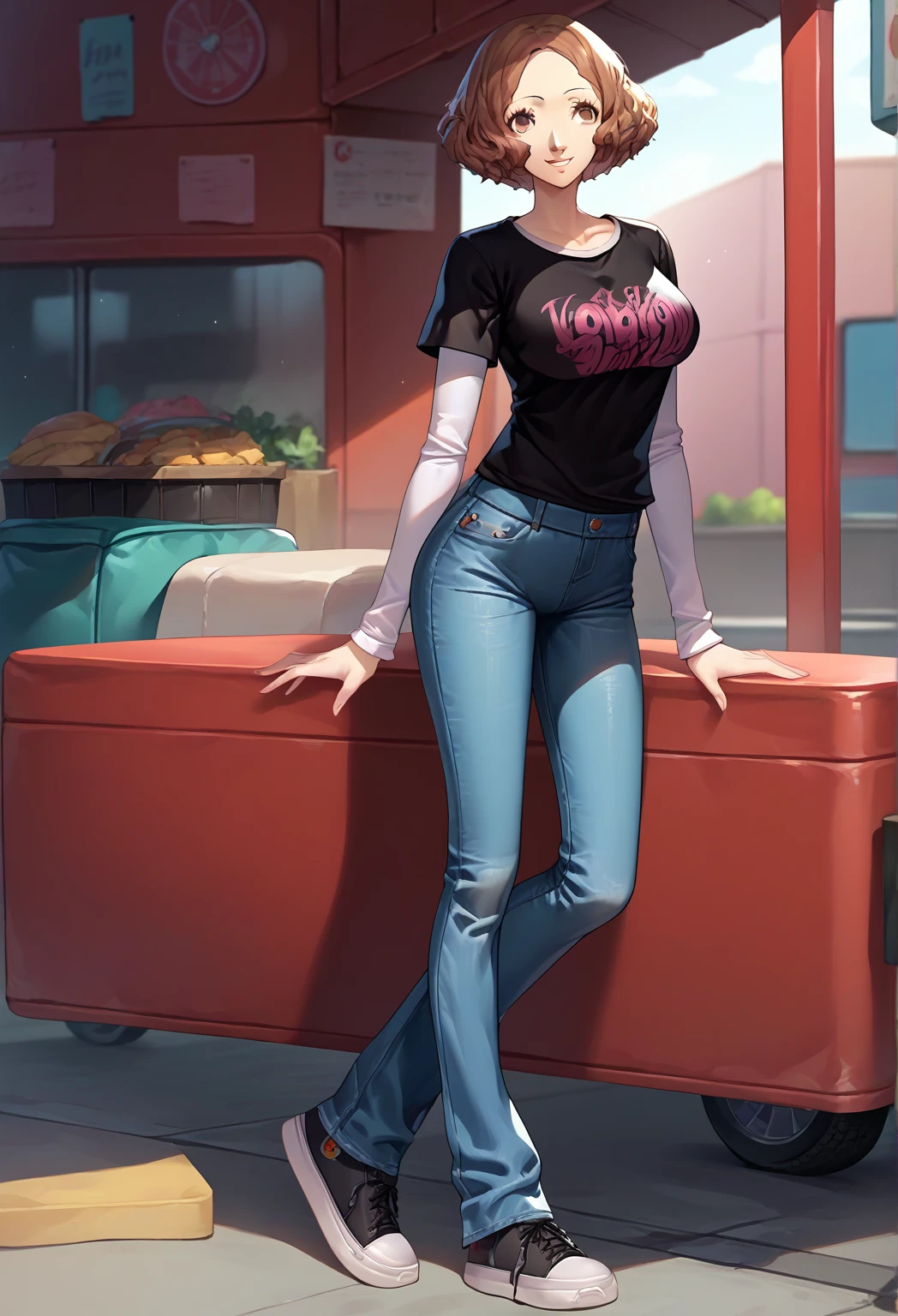 perfect eyes:1.2, detailed eyes:1.4, single-shoulder shirt, shorts, cowboy shot, glossy skin:1.2, Blue eyes, Purple hair, bangs, side ponytail, Hair ornament, 20yo, Young female, Beautiful Finger, Beautiful long legs, Beautiful body, Beautiful Nose, Beautiful character design, perfect balance, smile, 1girl, solo, (masterpiece:1.6, best quality), 8k, insane details, intricate details, hyperdetailed, hyper quality, high detail, ultra detailed, professional, HDR, ray tracing reflection, cinematic lighting,