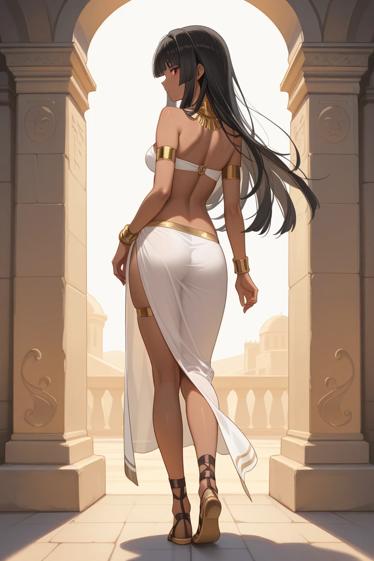 1girl, Angle from below:1.8, The girl bends forward to show off her breasts、legs apart, (Blade), (Tanned shiny black skin:1.6)、Glowing Eyes, ((Sexy evil grin)), (10 years old girl), blondes、Twin tails、forehead、Small breasts, hat, ((((arabian clothes, see-through)), (headband), (Areola Slip), small breasts, (jewelry)))、desert, ((sahara))、foot, ((foot))、(Put your hands behind your head)、arm pits, (Ass), (foot), Ass, (squat)、front, dagger、((footjob)), 