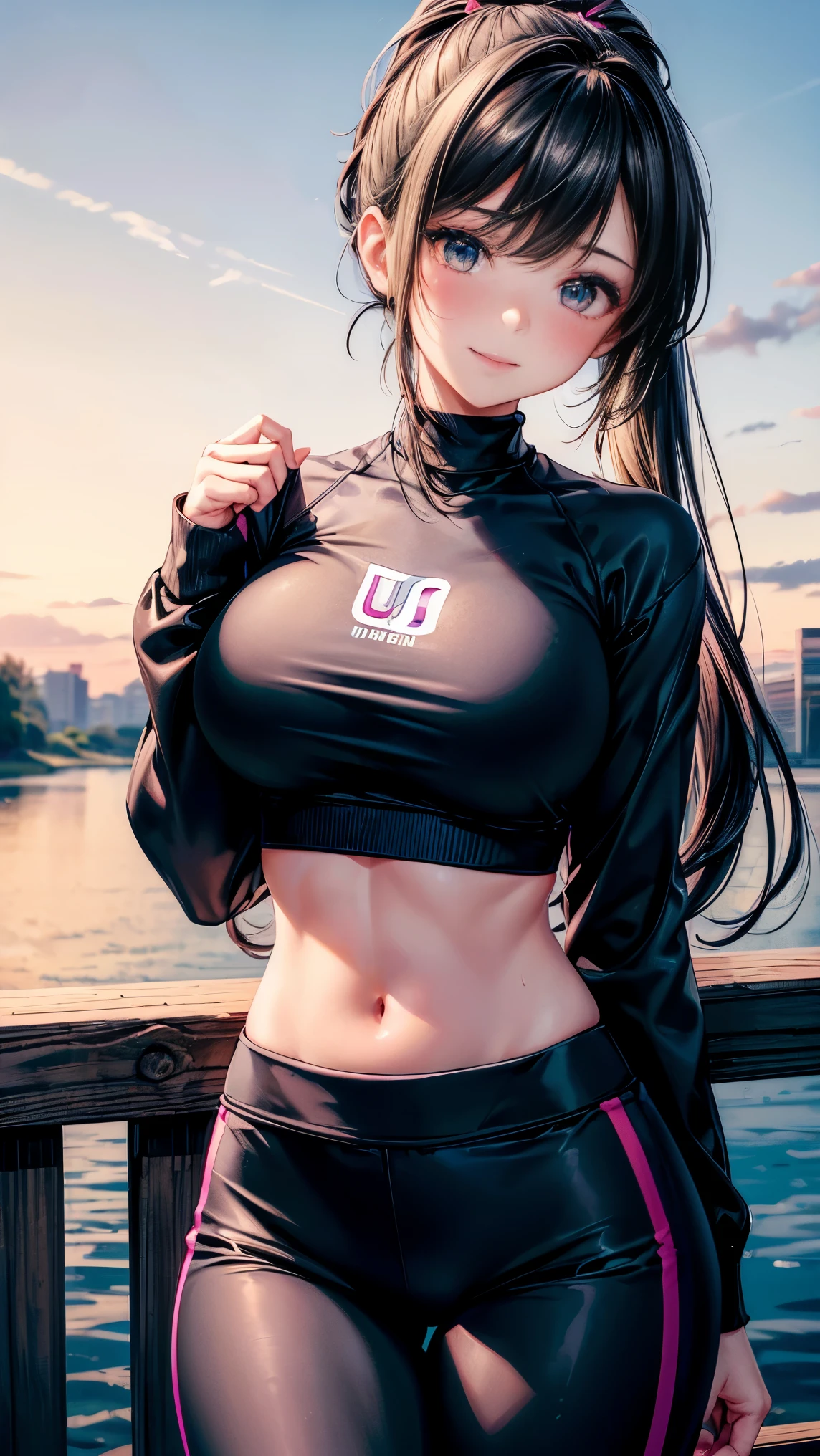 Mizuki shiranui, na cama, cabelos prateados e olhos vermelhos, gym clothes without a bra, visual anime de uma bonito, Captura de tela do filme de anime, & her expression is solemn, no filme de anime, em um anime, visual anime de uma jovem mulher, ela tem um rosto expressivo bonito, ainda de anime, peito grande, bochecha vermelha, cara lasciva, pele clara, sorriso, peitos enormes, coxa grande,