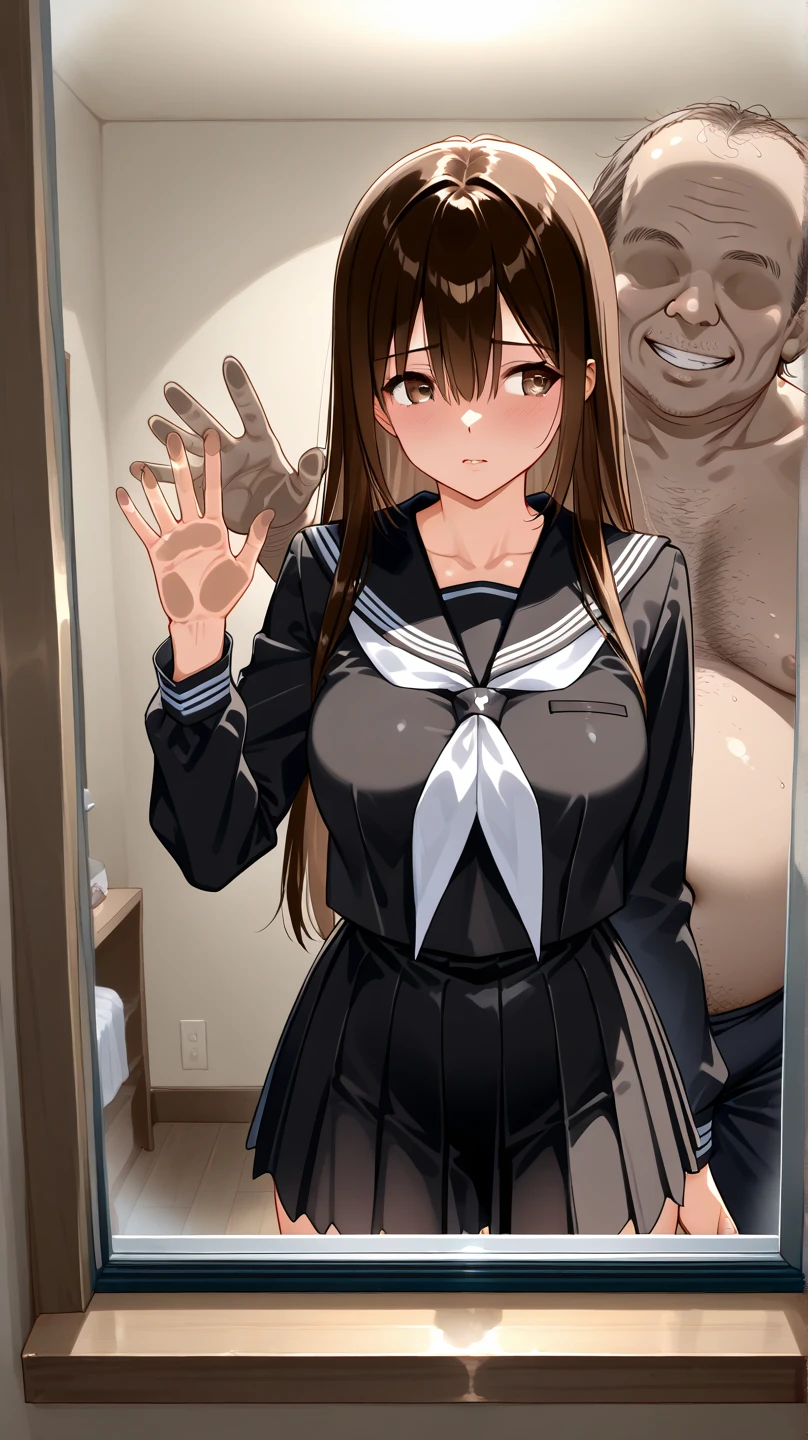 (pencil art:1.3),masterpiece,Highest quality,pastel color,nsfw,master peace,internal cumshot, cross-section, x-ray, multiple viewsecstasy,{{beautiful large-sized breasts1:4}},{{brown hair}},excessive cum,look up,,light grey pleated skirt,blue polo shirt,topless,pussy cum,being watched,tearful,A haggard look,flustered ,grabbing chest from behind,bring one's body into close contact,squeeze your chest hard,1 boy and 1girl are having sex on garbage,voyeur,bowl hair,push out ass,sneakers,tremendously large amount of semen overflowing,{{beautiful blue eye1:4}},gang back sex,being fucked by a man from behind,crying,Photoreal 1;4,high quality panties, high quality bra, {{beautiful butt}}, cute girl, high quality background, BREAK, 5 fingers