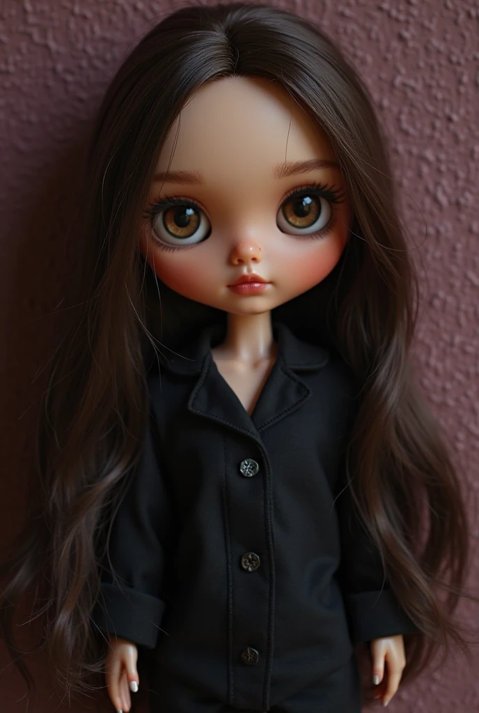 Blythe dolls
Dark chocolate eyes, long eyelashes, sparse eyebrows, straight black hair, shaped nose