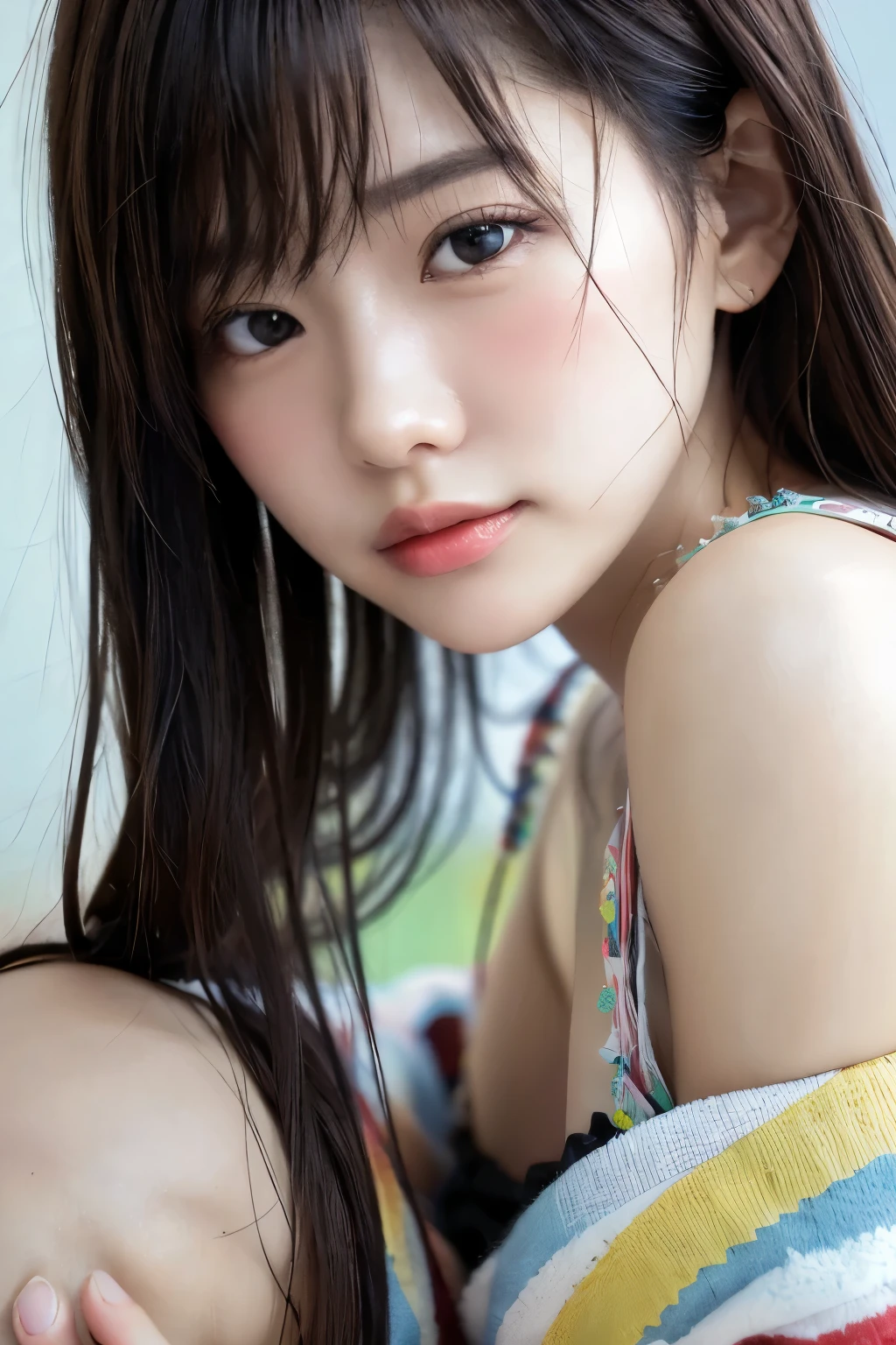 topless、何も着ていない、Naked、大きな目、大きな黒い瞳、Drooping eyes、Completely naked、topless、beautiful breasts、normal breasts、bottomless、All naked、naked、No underwear、not wearing anything、short bob、loose curly hair、I was injured、bleed、endure the pain、A painful look、It hurts、I was scared、It was scary look、はAre crying、Are crying、I'm crying、It was scary、trembling、alone,  idol face,cute、Japanese、 delicate girl, Frank, Sophisticated, thin arms,  innocent eyes, cheek,   shiny pink lips、Keep your lips open、depth of field movie light、blurred background、目 focuokeh dof、professional lighting、soft light、(NSFW:1.1)、bodice subian、beautiful feet、asuka saito、body photo、standing、standing、injury,bleed、bodice subian、It was scary、はAre crying、I'm crying, on body,,standing、 masturbation, juice,saliva trace,body fluid、A painful look、hold back defecation、leaking、thin、traces of being attacked、