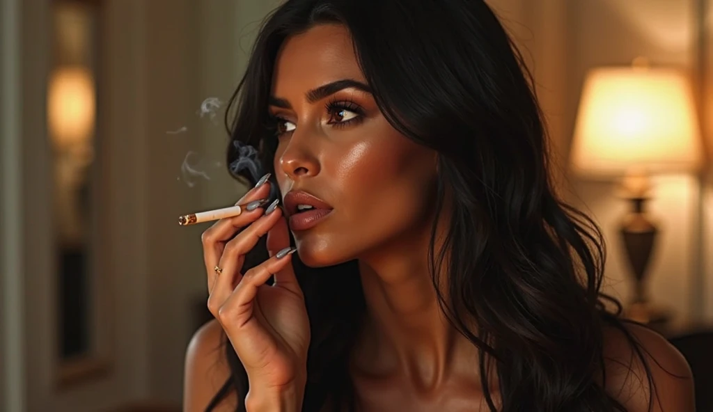 Lisa Ann smoking 
