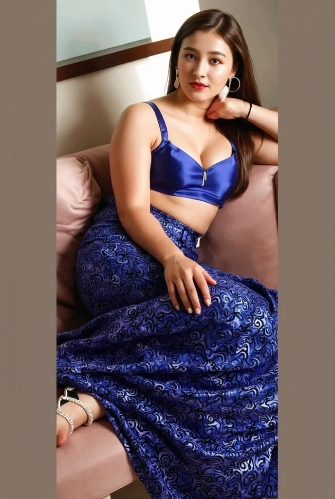 T4mm,face,Masterpiece, nsfw,half body,High clarity eyes, perfect eyes, perfect face, perfect fingers, flawless, best quality, highly detailed, captivating beauty, Extremely ((Gorgeous 35 year old milfy woman in bed ))saree, fluffy hair, nude outfit,, perfect eyes, lusty figure, very beautiful female indian body, beautiful hair, fleshy body