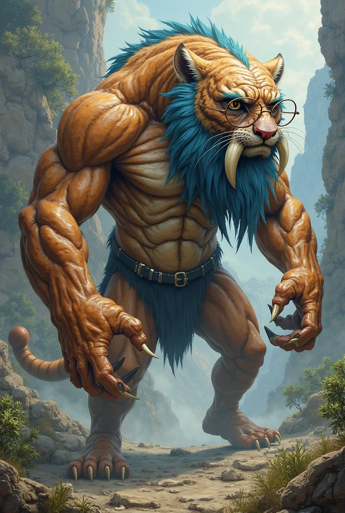 Sweating, muscular, Topless, The background is a spectacular magic school classroom, Harry Potter Teacher, magician, hairy, Anthropomorphic chest hair, Serious expression(scars in the face) Mature (Golden Eyes)Huge muscular ripped abs wild,Black lion, A bully with tribal ambitions