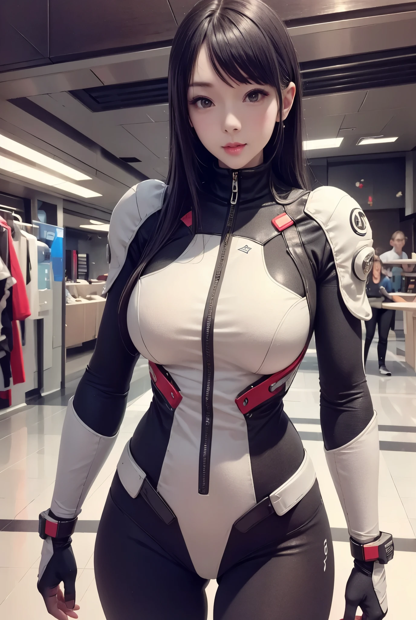 Space activity suit for women , Cybernetics As shown in the picture , lighting effects, Detailed equipment , Life support device , Equipment characteristics Beautiful , Curvy suit , Earth has landed , Undeveloped planet , Broad, Blue sky, universe, best quality,4K, 8,000,HD, masterpiece,super detailed,True,写真のようなTrue,HDR,超HD,studio lighting, Ultra-detailed drawing ,clear focus, Physically based rendering , Extremely detailed description ,Professional, Bright Colors ,Bokeh