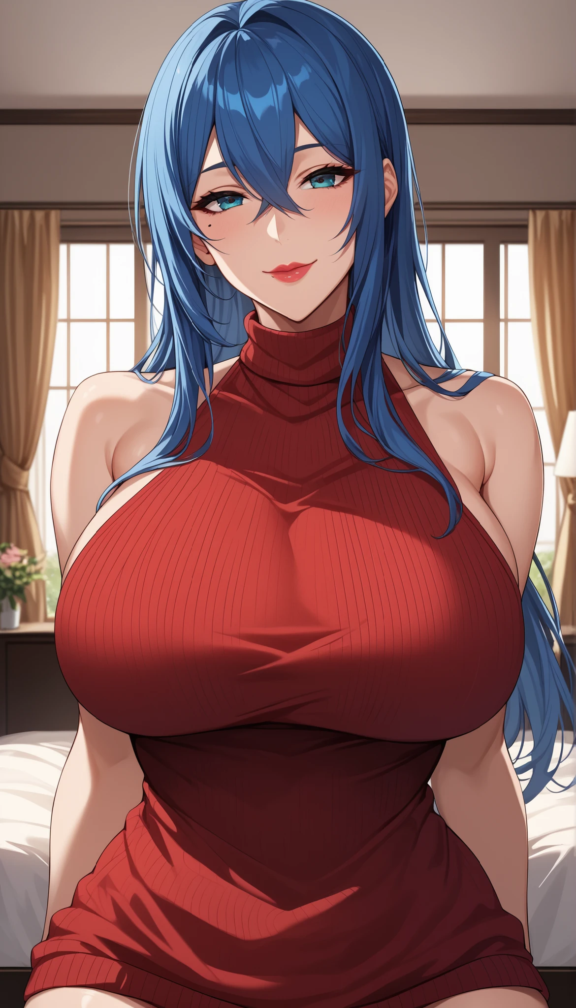 Second Dimension、Adult women、naked、masculine body、Big、tall、Broad shoulderuscular、Very large muscles、Huge biceps、巨大なAbdominal muscles、Place hands on hips、stand、front、Big shoulders、Show off your muscles、smile、Red cheeks、Green Eyes、Open your mouth、Float your heart、Long Hair、Light blue hair、Pussy、pubic hair、Masculine muscles、Large around the waist、Thick thighs、Abdominal muscles、clavicle、Huge Tits、Nipples、naked、Sweat、Light blue hair、Float your heart、Sigh、Dark Room、bed、Stand lamp