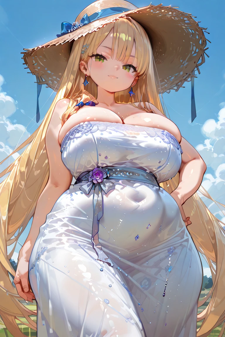 Mother Earth, (Mother God), Greek God, Masterpiece, Best Quality, Ultra Detailed, Illustration, (Super Detailed Face), ((Best Face)), Clear Texture, Nuanced Texture, Vivid Alpine Background, Ultra HD Detail, Excellent Image Expression, 50 Years Old, ((1married Woman)), (Super Boobs)), Greek Style, Greek, Belly button, Seductive cleavage, ((Mother)), Mom, ((Pregnant)), Gentle, Brown curls, (flesh legs), (super plump), (open legs), (nude apron), white stockings, intricate details