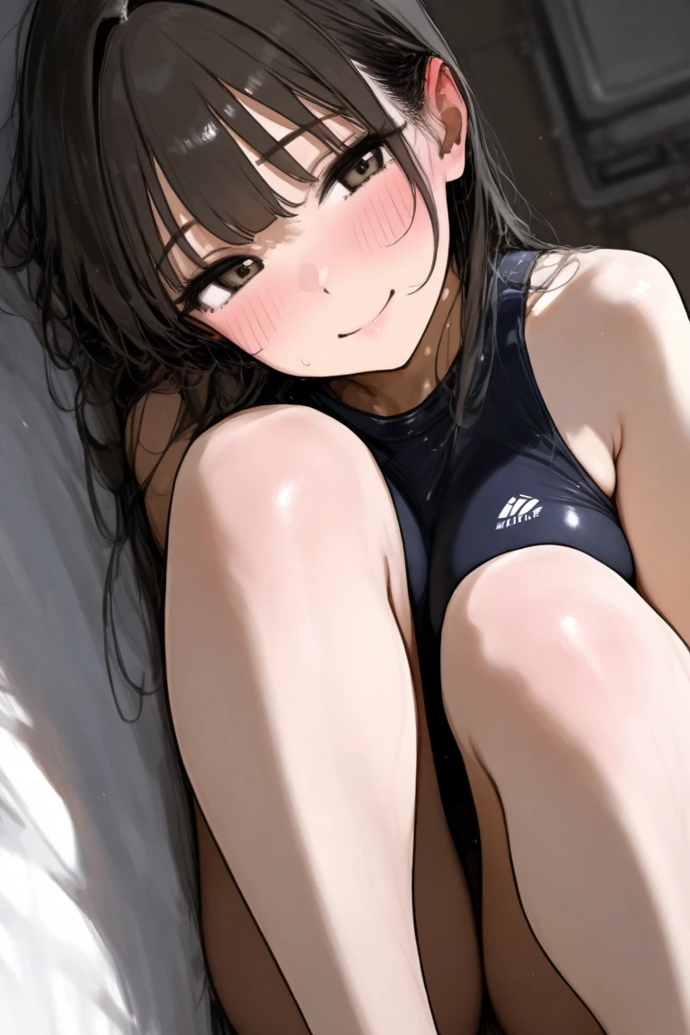 (((Perfect Anatomy, Anatomically correct, Very detailedな肌))), 1 girl, Japanese, Elementary school girl, Shiny skin,
Beautiful Hair, Beautiful Face, Beautiful fine details, ponytail, Black Hair, blue eyes, Baby Face, Mole under the eye,
Beautiful clavicle, Beautiful body, Beautiful breasts, Visible nipples, Small breasts, Beautiful thighs, Beautiful feet,
((Navy one piece swimsuit, Navy school swimsuit, barefoot)), Captivating thighs, ,
((Ahegao, Embarrassing, Drooling, Open your mouth, Sweaty)), ((Spread your legs)),
(Beautiful views),
8k, highest quality, Masterpiece:1.2, Very detailed), (Realistic), Beautiful illustrations, Natural light, Is urinating
