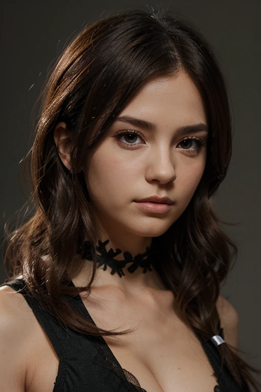 DEN_alina_steamgirl,
(headshot:1.2) portrait on a (plain grey background:1.2), (headshot:1.2), (face focus:1.1), windswept chaotic hair, soft lighting, low contrast, low saturation,
bokeh, f1.4, 40mm, photorealistic, raw, 8k, textured skin, skin pores, intricate details <lora:epi_noiseoffset2:1>, epiCRealism