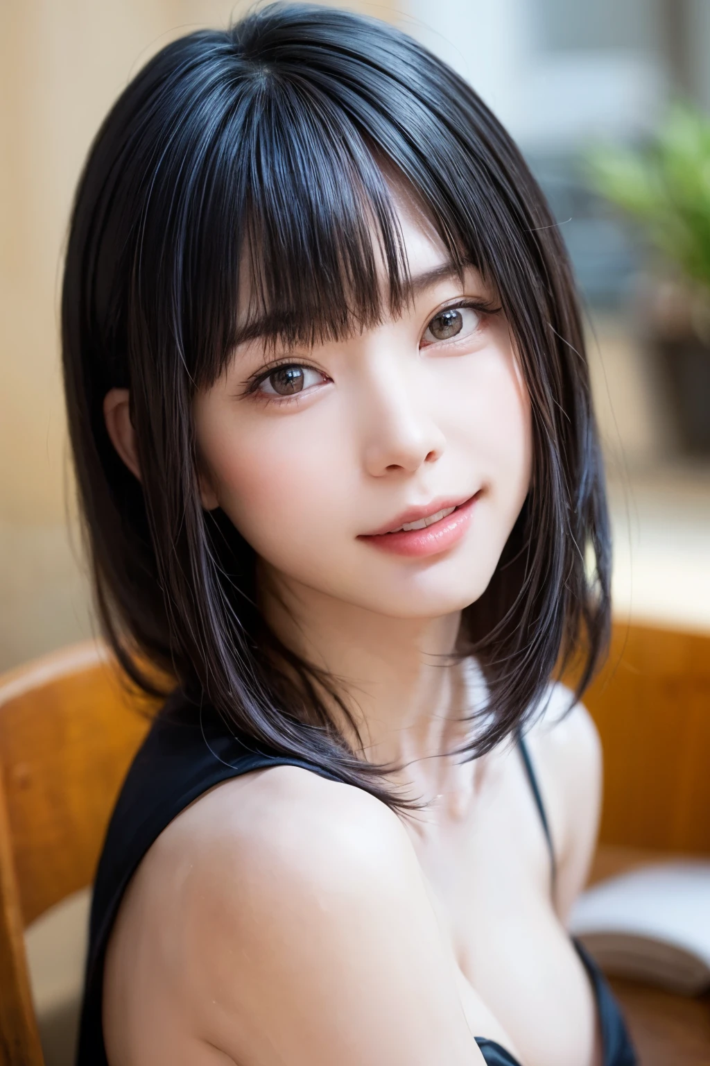 (software:1.8、masterpiece, highest quality),1 girl, alone, hyper Realistic, Realistic,Realistic, Looking at the audience, Light brown eyes:1.4,Brunette Short Bob Hair with highly detailed shiny hair, Brightly colored winter clothes, Lepangas:1.4), Outdoor, Mouth closed, Upper Body、big chest eye、eyelash、{Hugeな|big chest|Hugeなな|Mega} whole :2, chestの谷間:2、(((big chest eye、Short Bob Hair、Highlights from Students、Looking at the audience、She is very beautiful and cute、Show me your ears、Long neck、smile、Close your mouth and smile、Bangs and beautiful teeth)))、Ideal body type、（Nothing is drawn、Very beautiful pure white background:1.6）、美しいLong neck:1.4、(({Huge|big|Hugeな|Mega} chest, chestの谷間:2、Upper Bodyは服を着ていない:1.6))、(((Portraiture:2)))、Perfect ???????