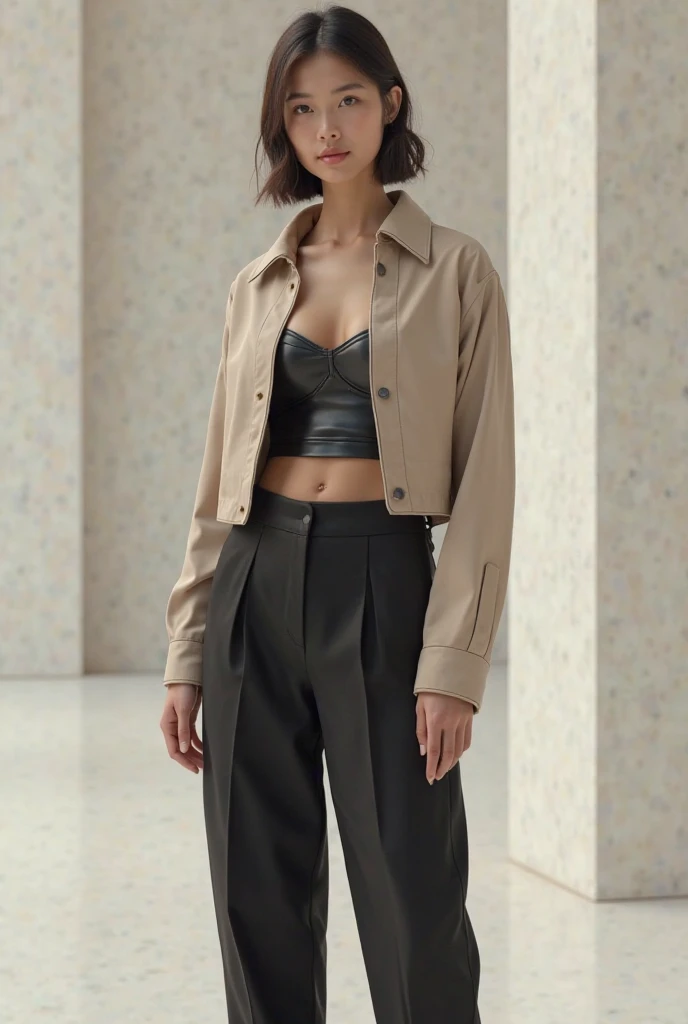 Zendaya inside a cold storage warehouse