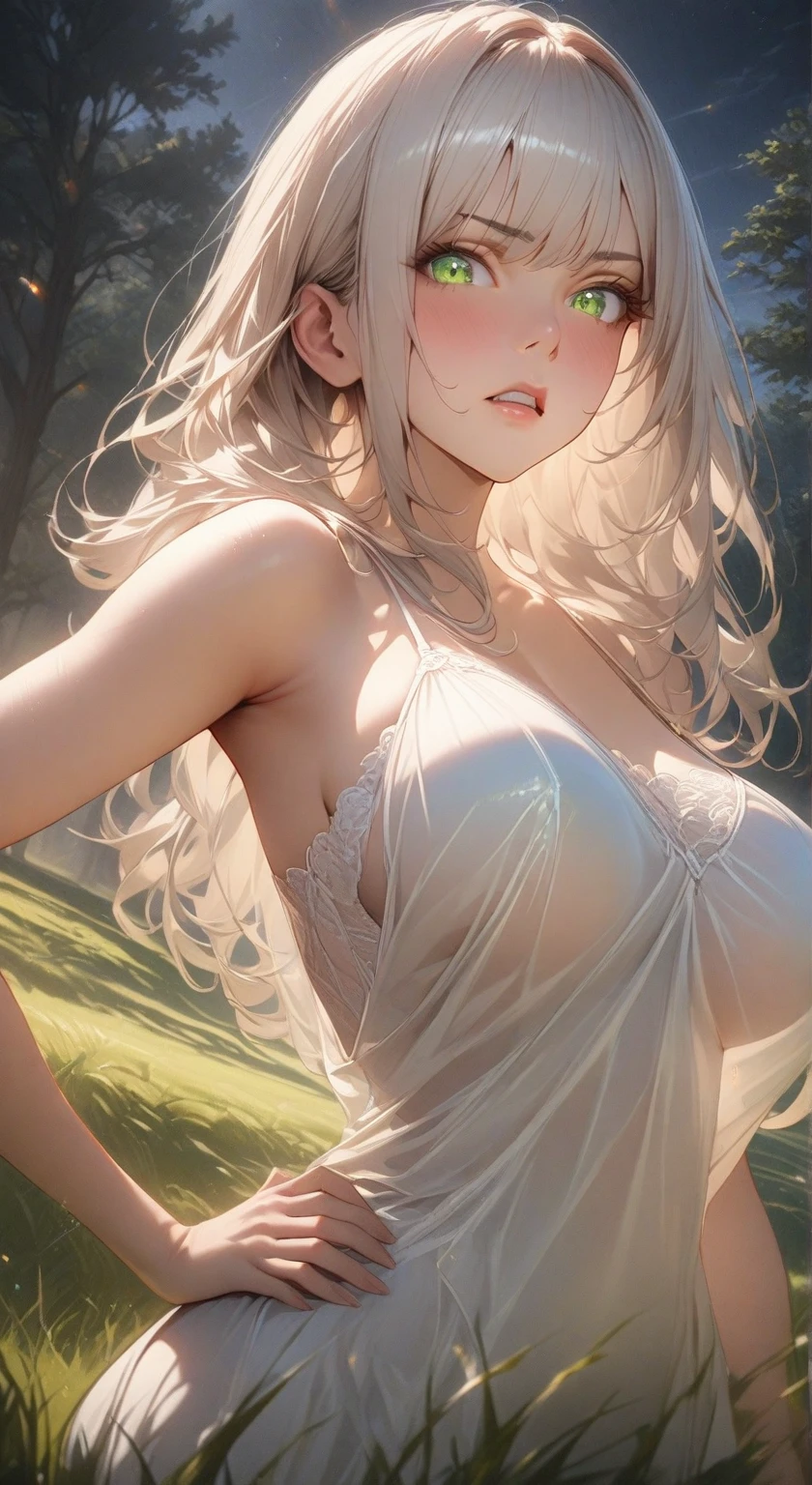 1girl,solo,hands covered own eyes,ultra-detailed,sharp focus,aesthetic,(best quality)
