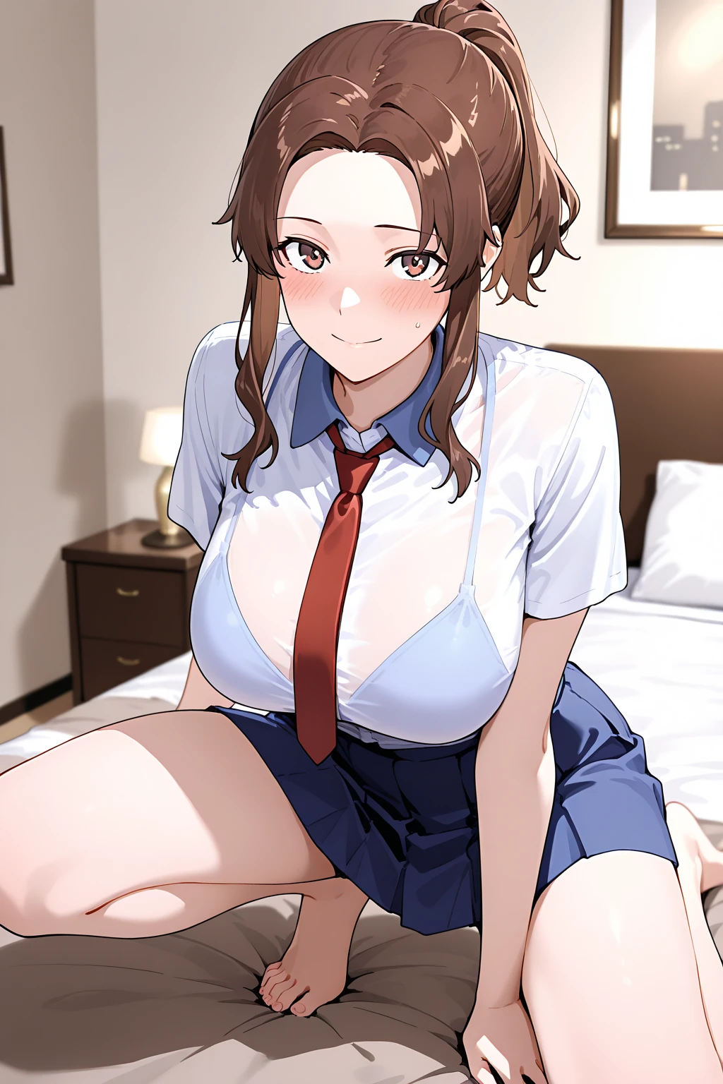 masutepiece,Best Quality,(Absurd realistic structure details),(High resolution complex and detailed text quality),(High-resolution microstructure、High poly 3 boobs boobs boobs boobs boobs D rendering correction),Methods of geometry,Careful explanatory anatomy,
BREAK,
1 beautiful girl, (17 years old girl), Very detailed, colourfull, highest details, BREAK, (Huge breasts: 1. 2,), Clear skin, Beautiful skin, Shy skin, 1 beautiful girl, Brown hair, (Cat ears, Ponytail, medium-Long hair: 1. 2), (Light blue eyes, long eyelashes, Double eyelids: 1. 2),Solo,gleaming skin, Clear skin, Beautiful skin(best quality face),(Top quality glowing eyes),(waking up,sullenness:1.45), BREAK (Pink Theme:1.4), (Vivid colors:1.3), (s Pajamas,with frills:1.45), hugging a teddy bear, Sparkle effect, random colored petals, Many petals, Fluttering petals, prismatic effects,
BREAK,(morning), inside in room,Gothic bedroom, a canopy bed,huge window,naked girl poster,coke,on back, tusk, Open mouth, Looking away,depth of fields,
BREAK,wakame,wakame,wakame,(Cowboy Shot:1.4),
BREAK,(Blurry background:1.3),(absurderes, hight resolution, Super Detail Art),cel shading,Clear Color, Lonely optical effect, Beautiful pictures, Bright glow, mystic atmosphere,(Close-up of girl:1.1), Mystical light particle effect,manga influence, clean line drawings,