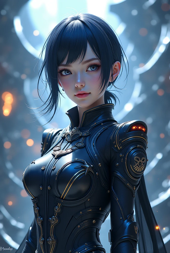 ((super high quality)), ((masterpiece)), Alita Battle Angel, ((black, short hair)) (Beautiful cute face), (Beautiful female lips), Charm, ((Excited expression)), Looking at the camera with a gentle smile, eyes are slightly closed, (Skin color is white), Body glare, ((Beautiful female eye in detail)), ((bright hazel eyes)), (Juicy female lips), (Beautiful female hands), ((Perfect female figure)), Perfect female body, Beautiful waist, Gorgeous thighs, Beautiful breasts, ((Delicate and beautiful)), stand, (Face close-up), (Alita Costume) background: Cyberpunk City, Beautiful sunset, ((Depth of written boundary)), ((High quality and clear images)), (Sharp details), ((Very detailed)), Realistic, Professional photography session, ((Clear focus)), Making sushi、(((Photographing the toes)))