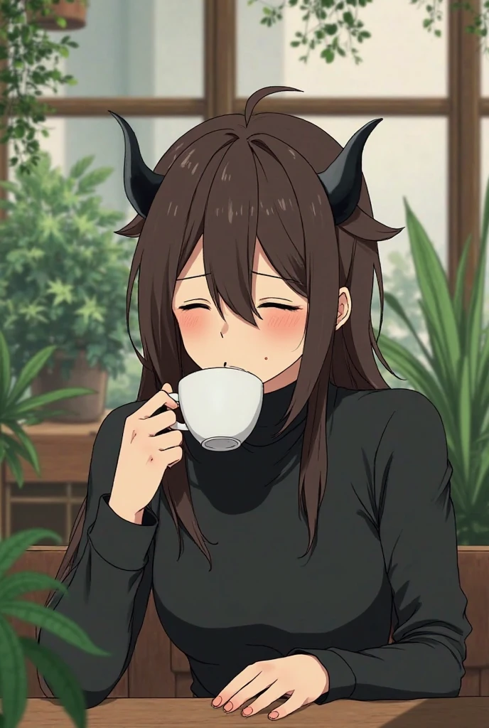 (Highest quality, 16K, masterpiece: 1.3), Show the whole body, Perfect composition, Front view, One girl, Highly detailed face and skin texture, Delicate eyes, Expression of pleasure, Trembling with sexual climax, Masturbating, Heavy breathing, Sexual pose, Dripping love juice, Heart Pupil, Horse Girl, Manhattan Cafe, Black Hair, Yellow Eyes, Horse ears,