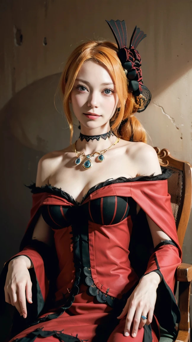 realistic ((( close up portrait))) photo of (((fetchingbutterfly))) wearing a stunning latex dress, focus on shoulders, close up, blushing, collar, long gloves, stunningly beautiful woman, seductive, perfect face, perfect eyes