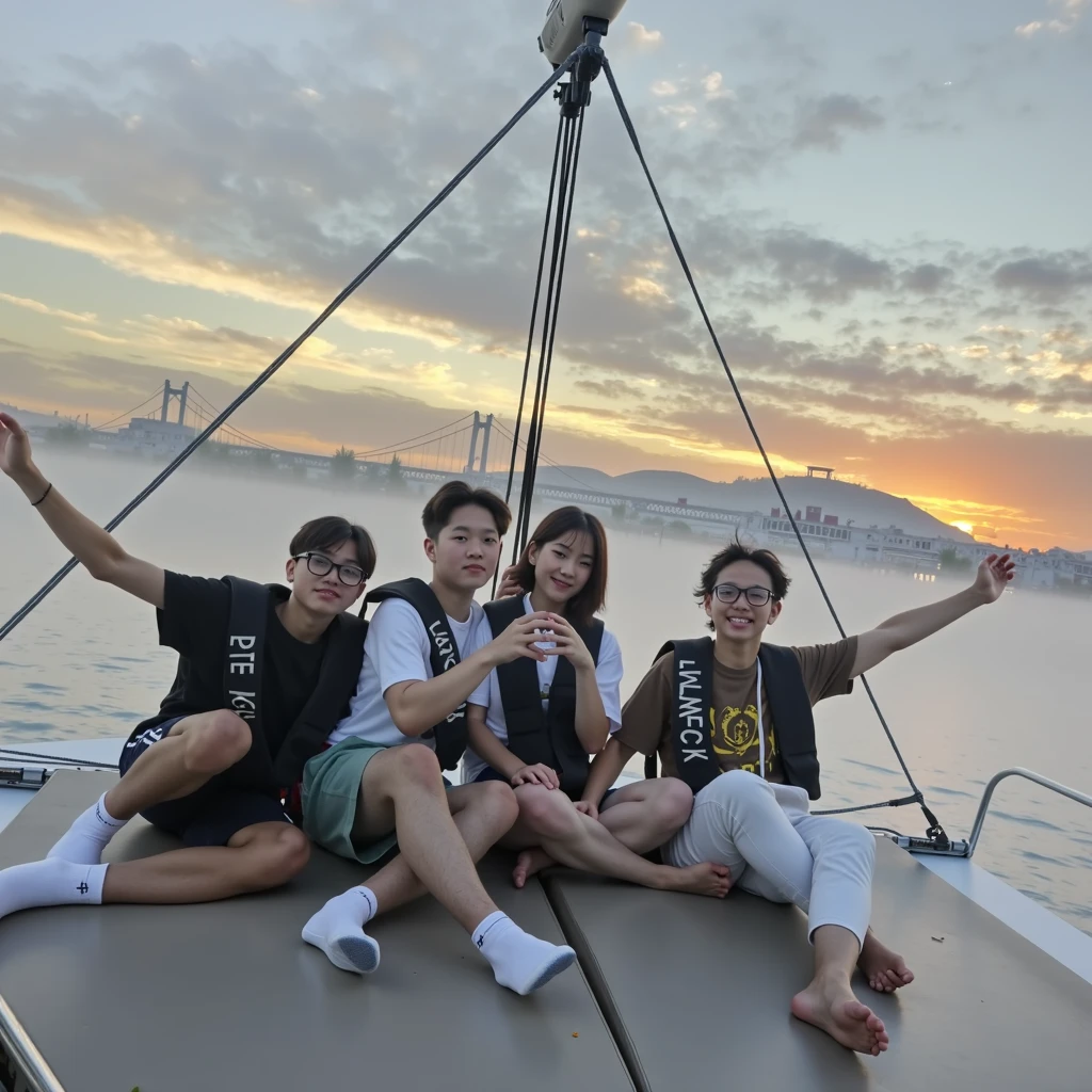 ((Highest quality))、((masterpiece))、(detailed)、((Photo Quality))、Middle-aged women、40-year-old woman、Perfect Face、Party at sea、On boardパーティー、Nude Party、Open sea、blue sea、maritime、A large group of men and women、((Behind her are dozens of naked men and women.))、On the boat、There are a lot of people around、Highest quality、Ultra-high resolution、(Real:1.4)、((Full nudity))、Beautiful Eyes、Black Hair、Brown Hair、Black Hairショートヘア、Brown Hairのロングヘア、Brown eyes、Beautiful breasts、Small breasts、Small breasts、Small breasts、Small breasts、Fair skin、Realな肌の質感、Shaved pubic area、Browsing Caution、8K quality、8K Ultra、10x more pixels、非常にdetailedでかわいい顔、detailedな唇、Narrow eyes、double eyelid、Natural Makeup、(Beautiful eyes)、(very beautiful adult woman)、Perfect balance、Small tangled naked short hair、Beautiful nipples、((A serious face))、naked group、All Nude、cruising、Large cruiser、((On board))、Ship deck、((とてもRealでSmall breasts))、((Realな肌タイプ))、((Open legs))、The cracks are visible、Perfect female genitalia、I spread the crack with my fingers、Show me your pussy
