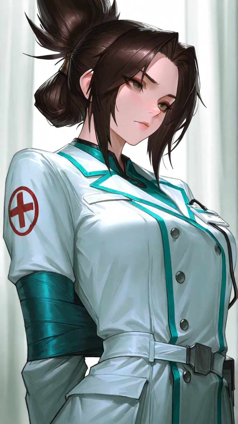 nurse uniform,hospital, latex nurse suit,nurses,busty,elbow gloves,labcoat,black hair woman,red eyes , gigantic ,medical instruments,asian nurse,two nurses,speculum,examination room,oversize ,big ass ,strap on, lay on table ,legs spreaded,giving birth,gyno chair , dentist,Milf,latex,red uniform,oversize breasts
