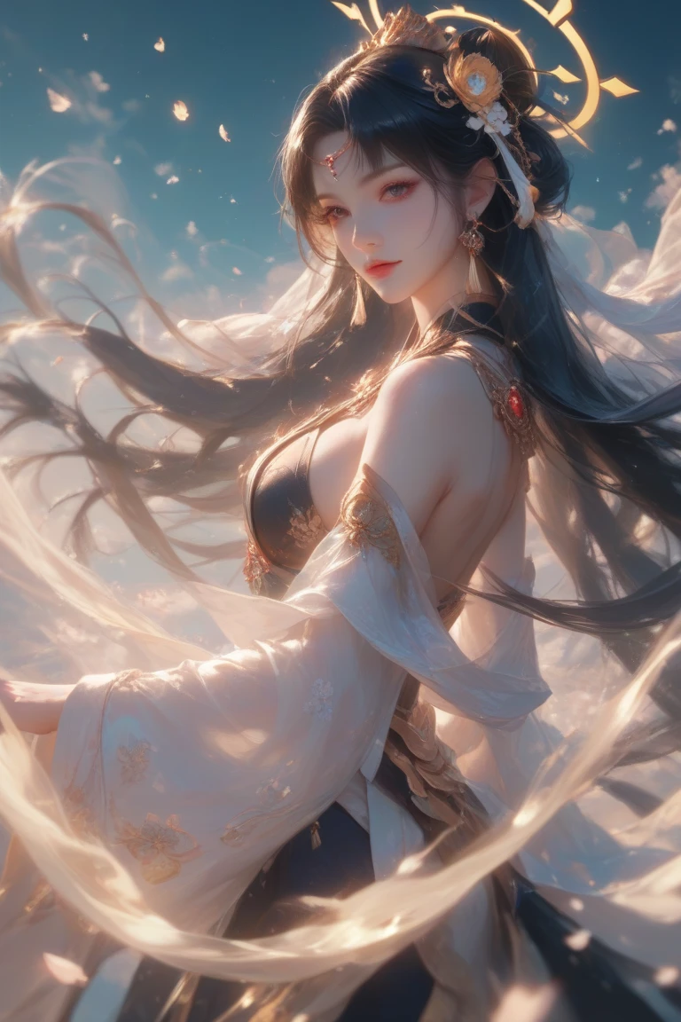 estilo anime, melhor qualidade possible , young woman, shows her shoulders, shows her nude back, tiro de baixo