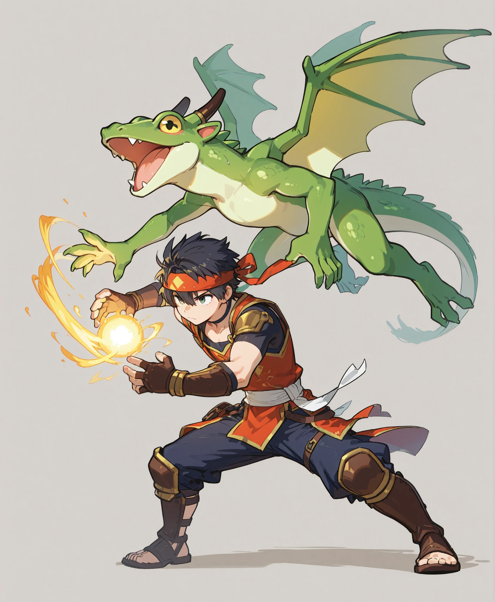 Young man with oriental face wearing leather hat wearing dragon shirt Tang costume, short black hair, silver glasses, digital painting, 3D character design by Mark Clairedon and Pixar and Hayao Miyazaki and Akira Toriyama, the illustration is a high-definition illustration in 4K resolution with very detailed facial features and cartoon-style visuals.