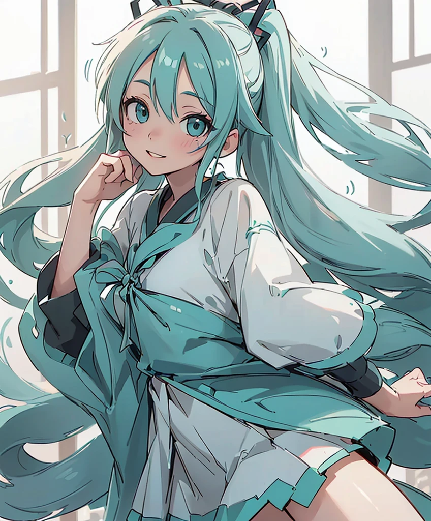 (masterpiece、highest quality、highest quality、official art、beautiful beautiful:1.2)、(1 girl:1.3)Hatsune Miku、twin tails,big breasts,満月を背景に月明かりの下で自転車に乗るanime girl, anime moe art style, mikudayo, Chibi anime girl, chibi girl, anime chibi, watercolor nendoroid, cute animeの女の子, (anime girl), chibi art, cute art style, Anime visuals of cute girls, chibi anime, pixiv, cute anime, starry sky!!